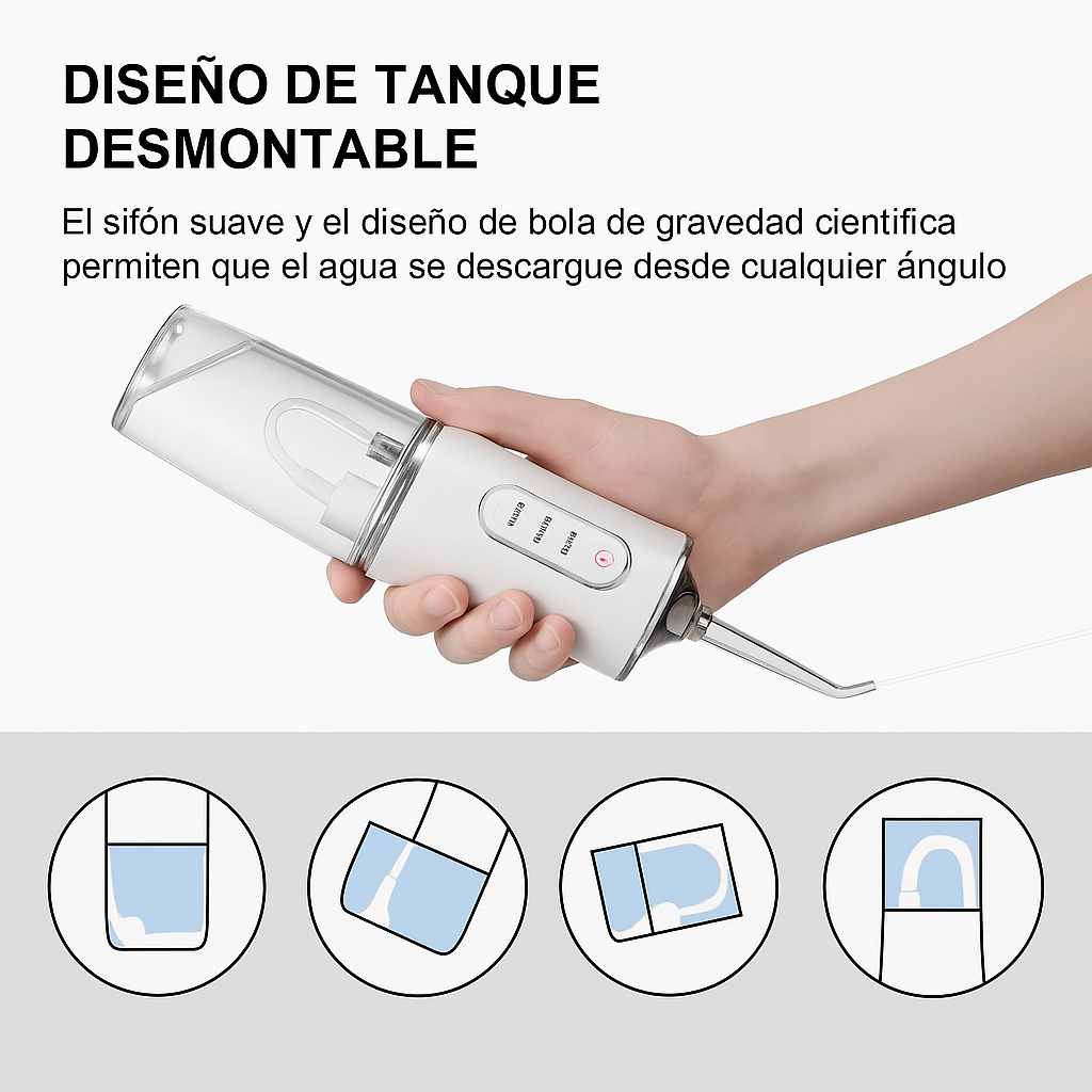 Irrigador Bucal PRO™ 3 en 1  Limpieza Dental Profesional desde Casa